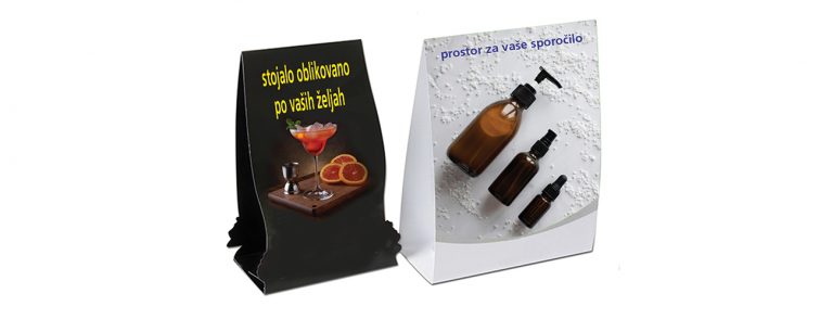 reklamno namizno stojalo